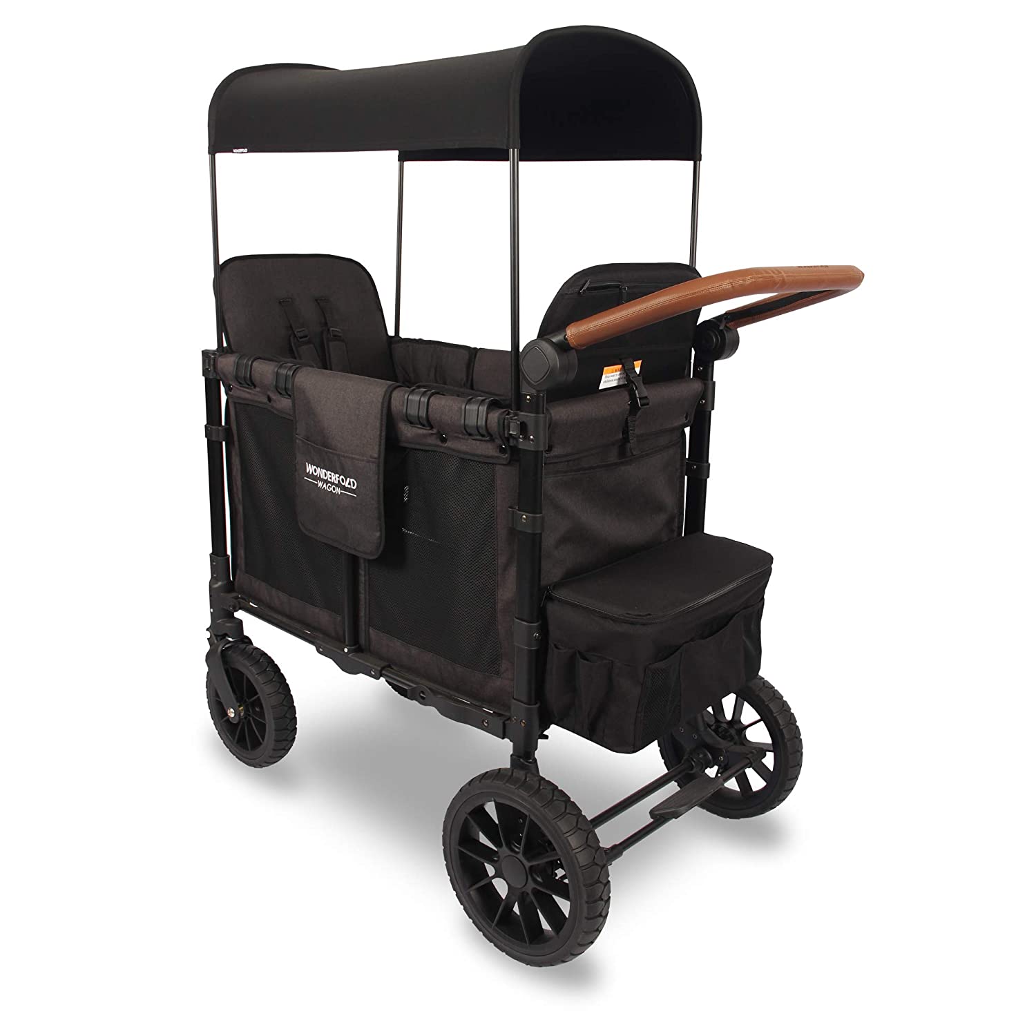 WonderFold W2 Luxe Push/Pull 2-Passenger Stroller Wagon Black New
