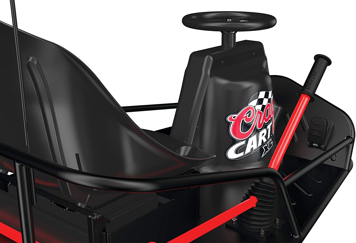 Razor Crazy Cart XL Up To 40 Minute Run Time 14 MPH Electric Drifting Go  Kart Black New