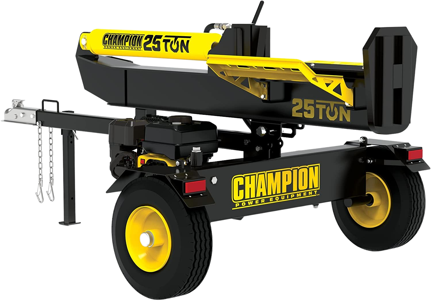 Champion 100326 25-Ton Horizontal/Vertical Full Beam Gas Log Splitter with Auto Return New