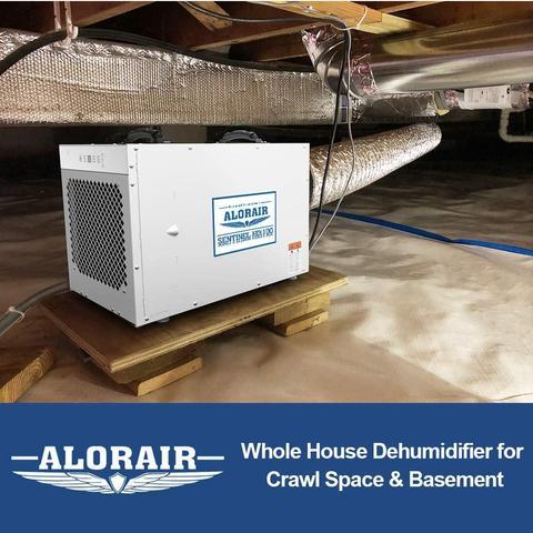 ALORAIR HD90 Crawl Space Dehumidifier – 198 PPD Industrial Basement Dehumidifier For Commercial Use