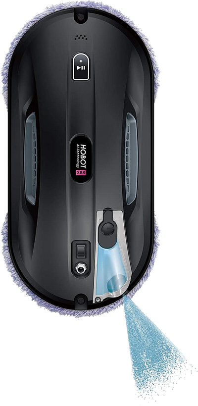 HOBOT Window Cleaning Robot with Ultrasonic Water Spray Slim Design New