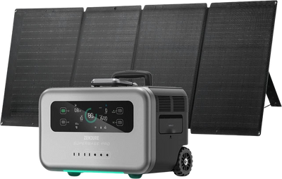 Zendure SuperBase Pro 2000 2096Wh Solar Generator Portable Power Station with 200 Watt Solar Panel New