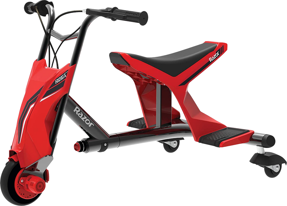 Razor Drift Rider Up To 40 Minute Run Time 9 MPH Electric Cycle Red Black New
