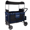 WonderFold W4 Elite Push/Pull 4-Passenger Quad Stroller Wagon Navy New