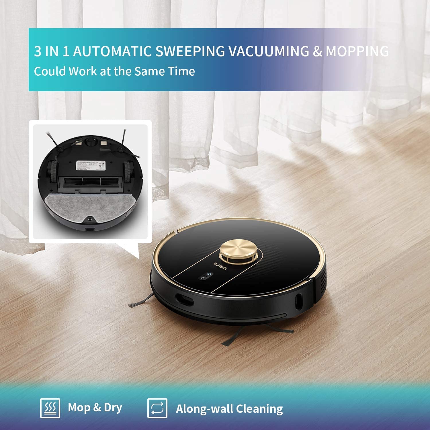 Uoni V980 Plus Robot Vacuum Cleaner New – FactoryPure
