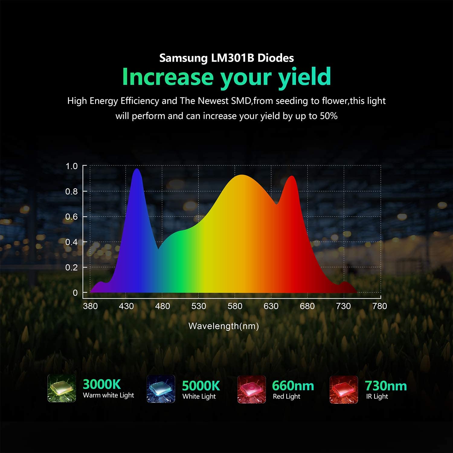 BESTVA Pro 4000W Dimmable Full Spectrum Quantum LED Grow Light New