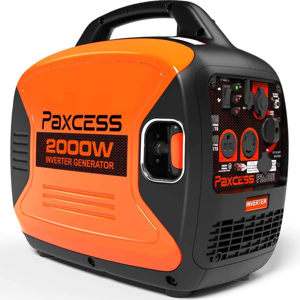 Paxcess P2000i 1600W/2000W Super Quiet Portable Gas Inverter Generator New