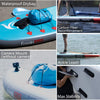 Freein 11' Explorer Inflatable SUP Stand Up Paddle Board Package Dual Action Pump Camera Mount Light Blue New