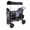 WonderFold W2 Luxe Push/Pull 2-Passenger Stroller Wagon Gray New