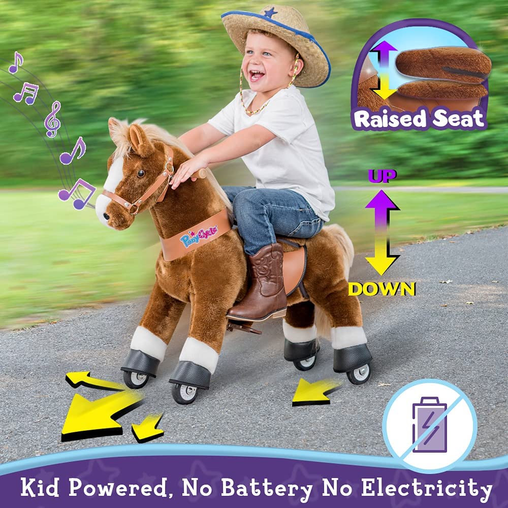 PonyCycle Ux324 Ride On Horse Brown Small New