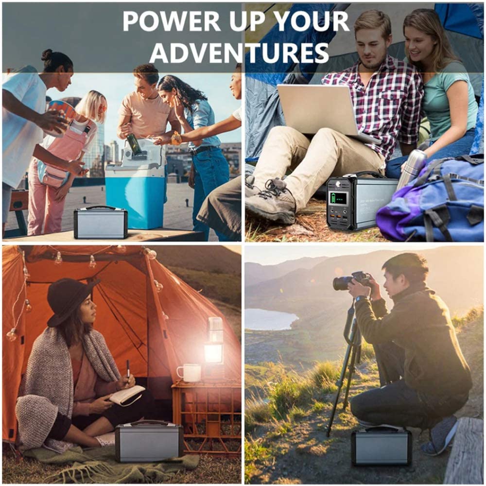 Flashfish 300W Portable Power Station 60000mah Solar Generator With 110V AC Outlet/DC 12V/QC USB Ports For CPAP Camp Travel New