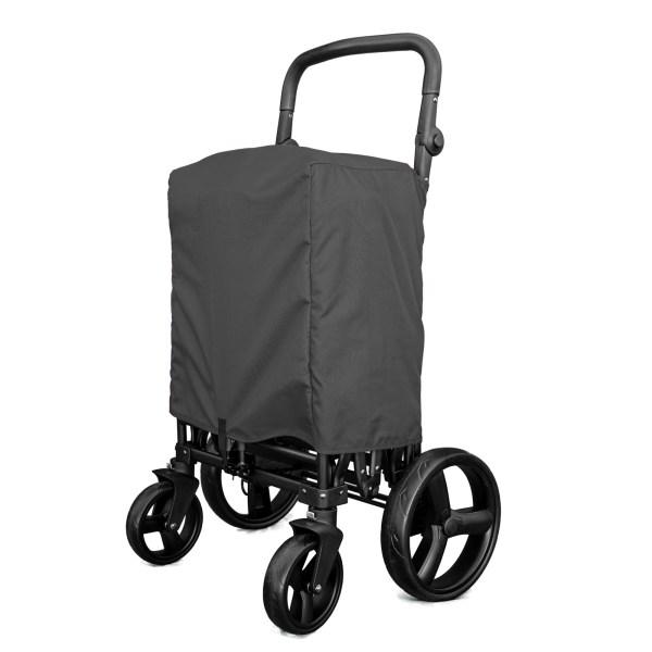 WonderFold Baby X2 Push/Pull 2-Passenger Double Stroller Wagon Grey New