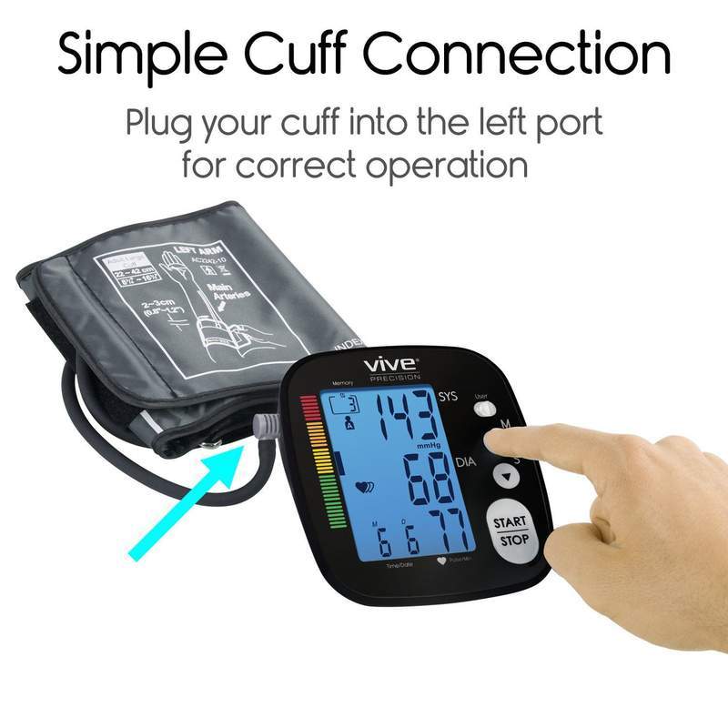 Vive Precision Blood Pressure Monitor and Cuff, Upper Arm