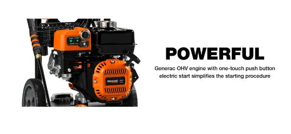 Generac 3100 PSI 2.5 GPM Electric Start Gas Pressure Washer 8894 New