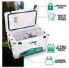 Landworks GUT014 Ice Cooler 11 Gallon Rotomolded Wheeled with Built in Bottle Openers New