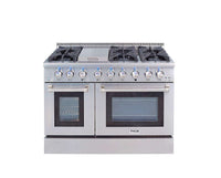 Thor Kitchen HRG4808U 48 in. Professional Gas Range with Double Oven 6 ...