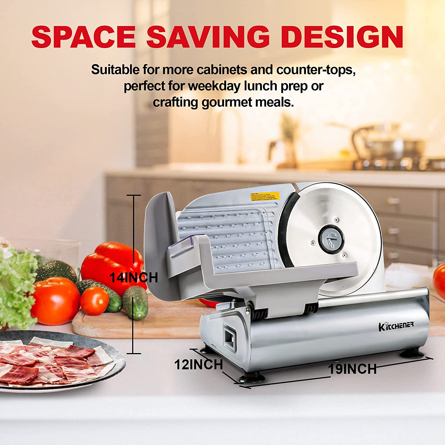 7.5 Electric Meat Slicer, Home & Professional