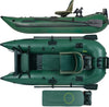 Sea Eagle 285 Inflatable Portable Frameless Fishing Pontoon Boat Pro Package Green New