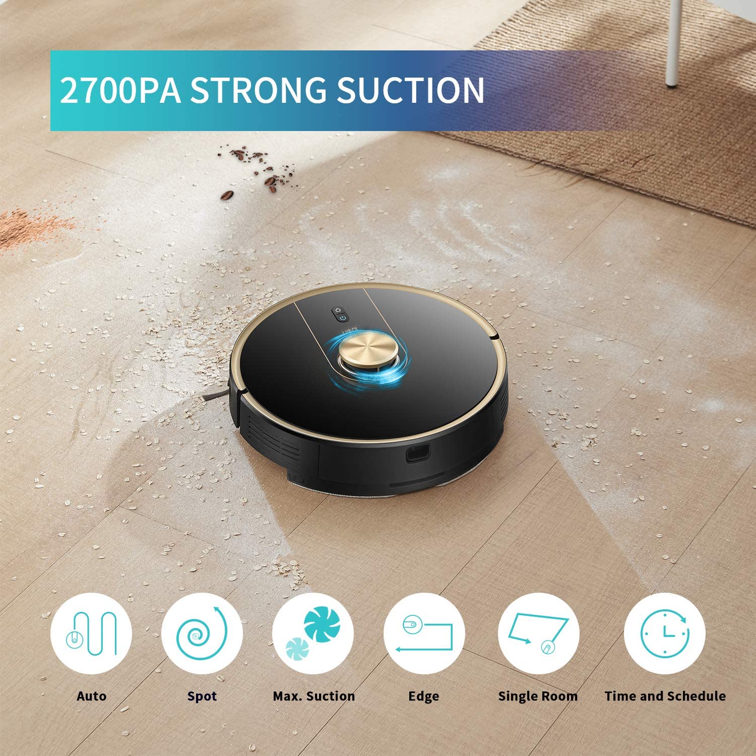 Uoni V980 Plus Robot Vacuum Cleaner New