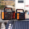 BALDR 120W Portable Solar Panel Foldable Cell Charger Dual USB Ports 18V DC Output  New