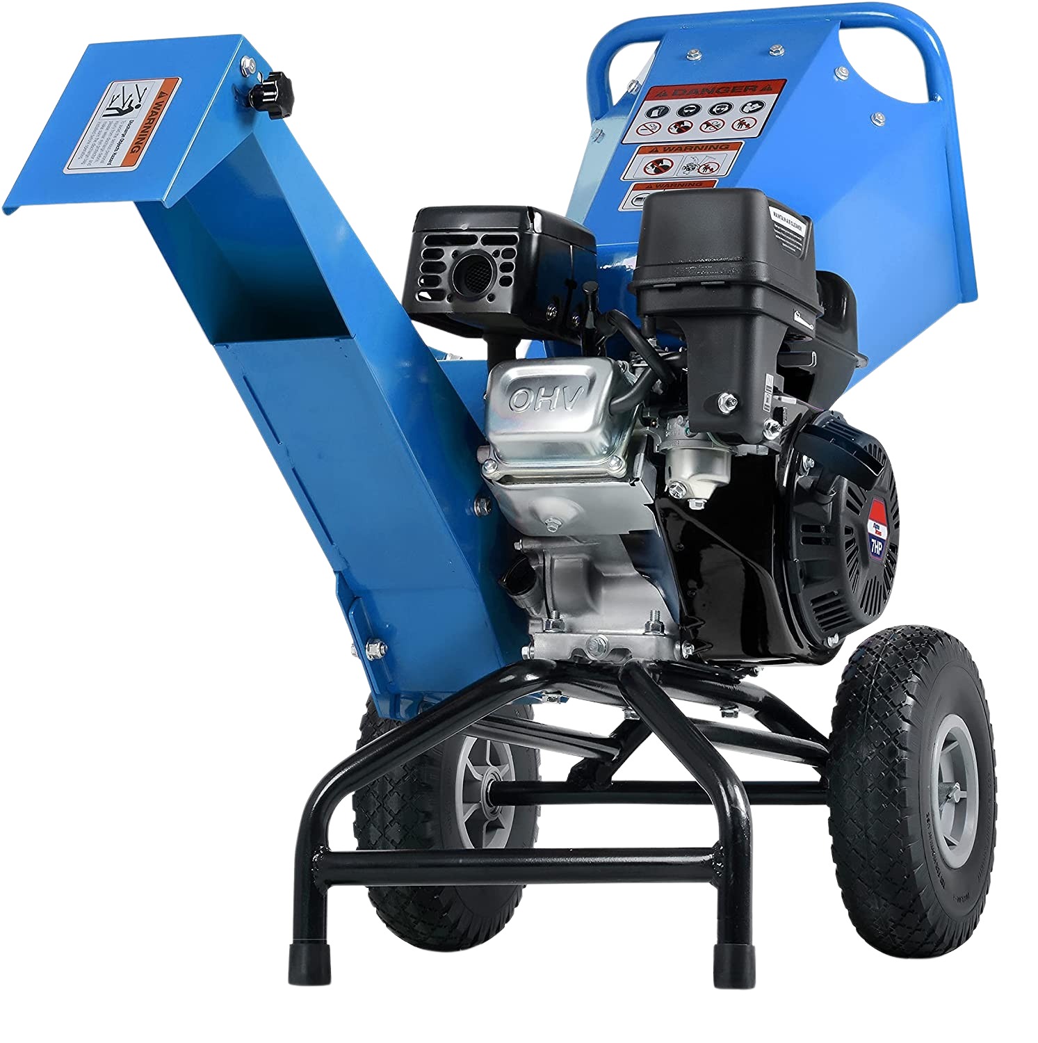 Landworks GUO067 7HP 212CC Gas Engine 3" Max Branch Diameter Wood Chipper and Shredder New