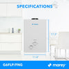 Marey G6FNG GAS 6L 1.58 GPM 42,000 BTU Natural Gas Tankless Water Heater New