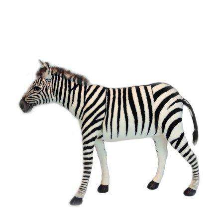 Hansa Creations 6586 Realistic Seated Zebra 30 Inch Stuffed Animal Toy New