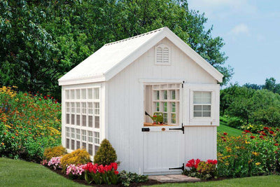 Little Cottage Company 10 ft. x 12 ft. Colonial Gable Greenhouse DIY Kit New
