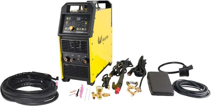 Weldpro TIGACDC250GD AC/DC TIG20 Welder with W300 Water Cooled Torch and Cart SP2004 New