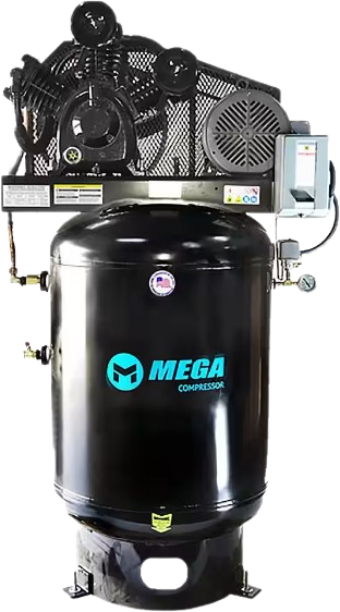 Mega Compressor MP-10120V3-U Air Compressor 120 Gallon 10 HP 175 PSI Electric Start New