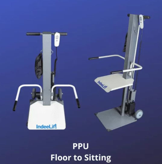 IndeeLift PPU Human Floor Lift 400 lbs Capacity Floor to Sitting New