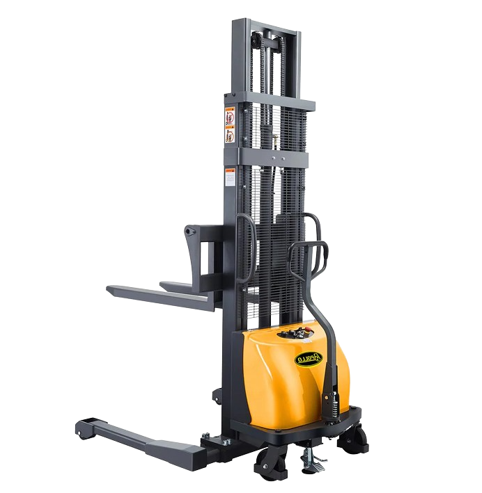 Apollolift A-3010 Semi-Electric Straddle Stacker 118" Lifting Height 3300 lbs. Capacity New