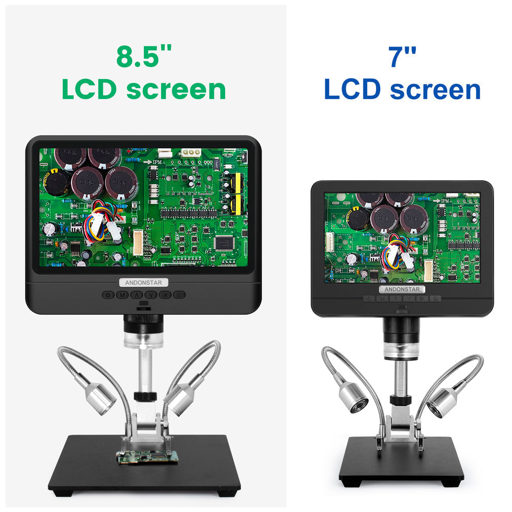 Andonstar AD208 8.5 Inch Display 1080P PCB Repair Soldering Digital Microscope and Coin Inspection Microscope New