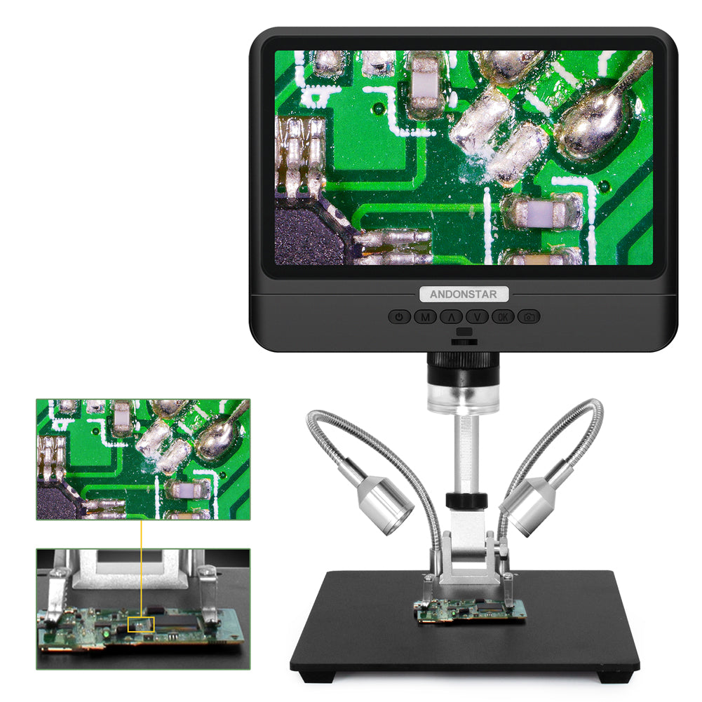 Andonstar AD208 8.5 Inch Display 1080P PCB Repair Soldering Digital Microscope and Coin Inspection Microscope New