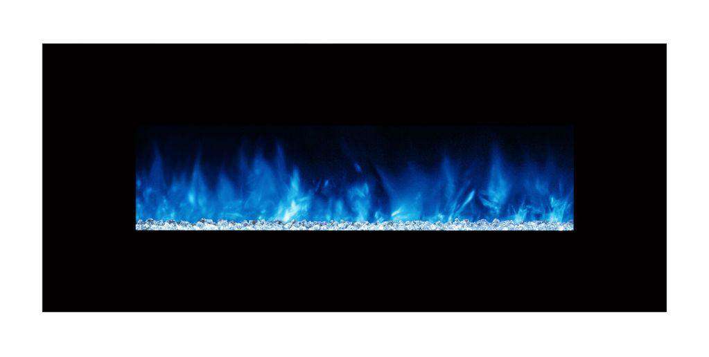 Modern Flames Ambiance CLX2 60" Electric Fireplace w/Black Glassface