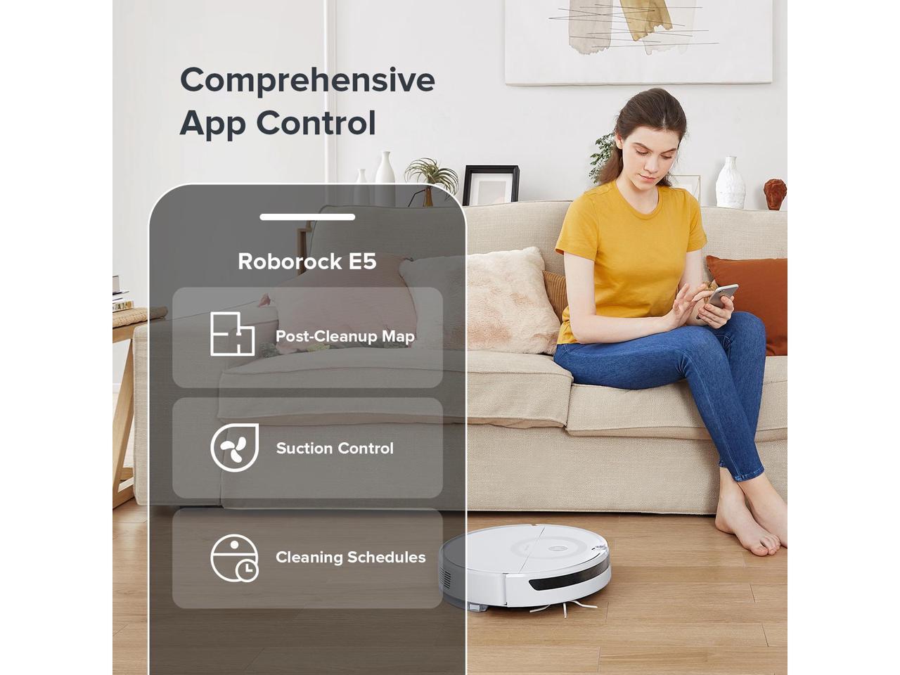 Roborock E5 Self Charging Vacuum and Mop Cleaner with Alexa and