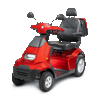 Afikim Afiscooter S4 4-Wheel Electric Mobility Scooter Red New