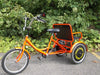 Belize Bike 96603 Tri-rider Buddy Trike 20" 6 Speed 2 Passenger Adaptive Tricycle Orange New