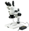 Amscope SM-1TSZ-144A 3.5X - 90X Trinocular Inspection Zoom Stereo Microscope with 144 LED 4 Zone Light New