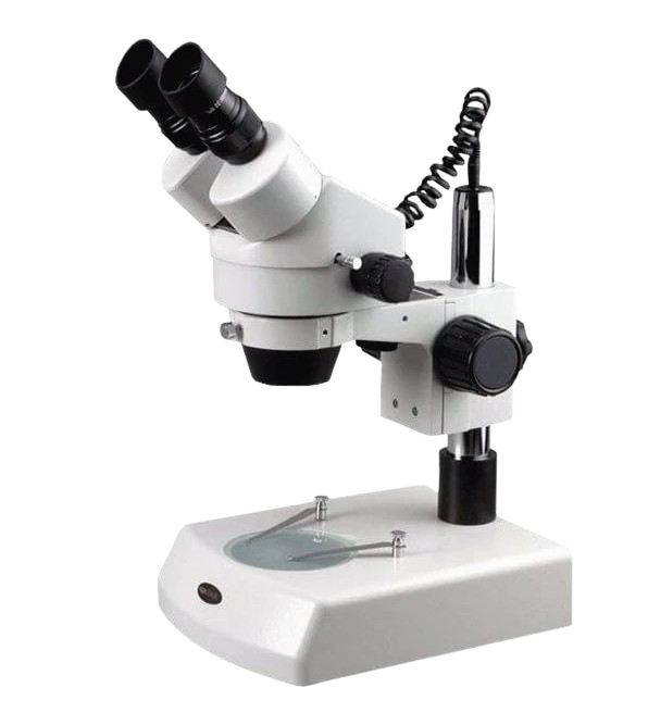 Amscope SM-2B 7X - 45X Binocular Stereo Zoom Microscope with Dual Halogen Lights New