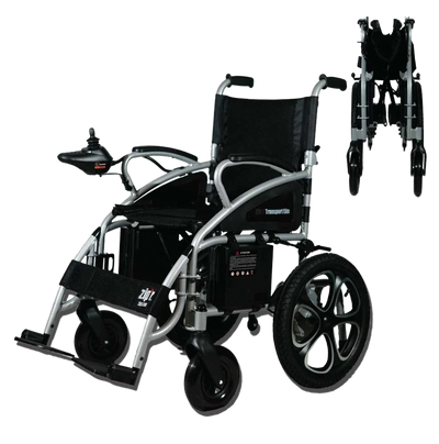 Zip’r ZIP12SLV Transport Lite Folding Electric Wheelchair Silver New