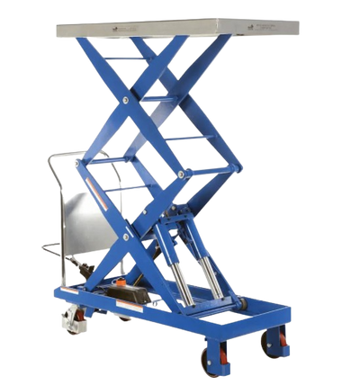 Vestil CART-1500-D-TS 1500 lb. Capacity Steel Hydraulic Elevating Cart Blue New