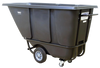 Wesco 272576  1/2 Cubic Yard Plastic Poly Tilt Cart 850 lbs. Capacity Black New
