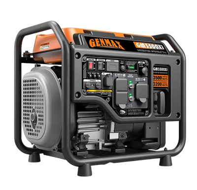 GENMAX GM3500Xi 30 Amp 3200W/3500W Recoil Start Gas Open Frame Inverter Generator with CO Detect New
