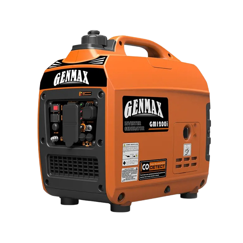 GENMAX GM1200i 20 Amp 1000W/1200W Recoil Start Gas Inverter Generator Parallel Ready New