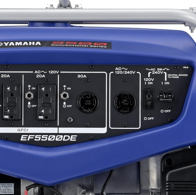 Yamaha EF5500DE 4500W/5500W Electric Start Gas Generator With CO Sensor New
