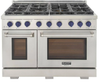 Kucht KFX480 48" Professional Gas Range with 7 Sealed Burners and Convection Oven with NG & LP Options New