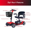 Zip'r Roo 4 Travel Mobility Scooter Red New