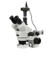 Amscope SM-3TZ-54S-5M 3.5X - 90X Trinocular LED Boom Stand Stereo Microscope Plus 5MP Camera New