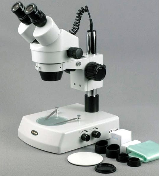 Amscope SM-2BX 3.5X - 45X Binocular Stereo Zoom Microscope with Dual Halogen Lights New